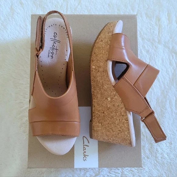 ✨️HP✨️ Clarks Annadel Ivory TAN Sandals - NIB - Picture 15 of 15
